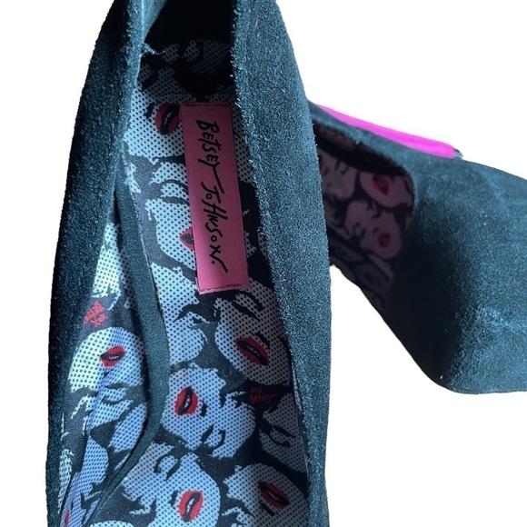 Betsey Johnson Maxean Two Toned Leather Heels 8.5 Marilyn Monroe - Picture 8 of 10